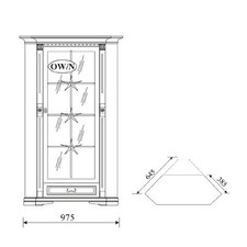 Klassische Vitrine