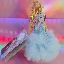 Disney FROZEN Schlüsselanhänger Plüsch Anna Elsa - Anhänger Clip NEU Keychain