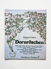 Programmheft "Dornröschen" Ballett Premiere 1987 Stuttgarter Staatstheater