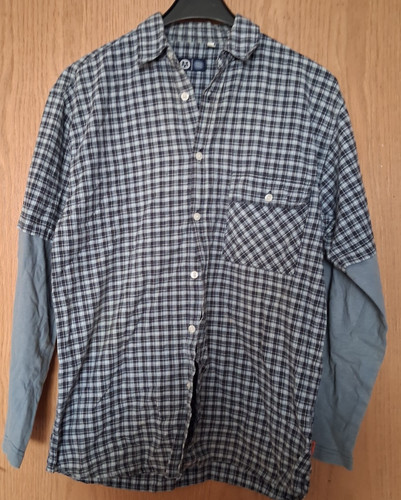Blau kariertes hemd gr - kariertes, hemd,
