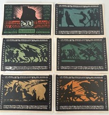 Notgeld Thüringen ;  6 x