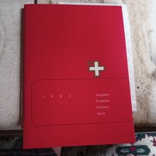 Schweiz Jahrbuch 1982 Jahreszusammenstellung postfrische Marken wie verausgabt !