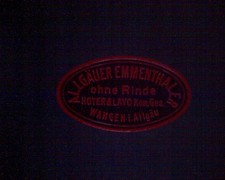  Reklamemarke  Allgäuer Emmenthaler Hoyer & Lavo Kom. Ges. Wangen i. Allgäu 