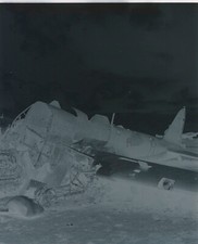 Negativ Russland Flugzeug abgeschossen 2.WK (9995a)