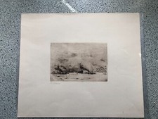 Alexander Eckener, Flensburg, Hamburger Hafen II, handsigniert