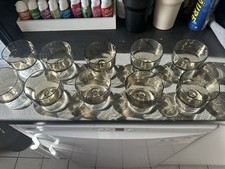 Sektschalen Glas Grau Transparent 10er Set