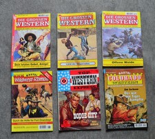 6 Western Romane verschiedener Autoren und Verlage