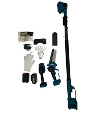 SEESII  Mini Kettensäge  Akku Grasschere Set, mit 2 * 4000mAh A