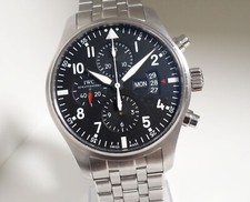 IWC Fliegerchronograph Stahlband Ref. 3777 377704 , Papiere,  UPE* 9.500,- EURO