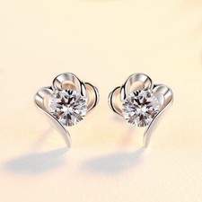 Damen Ohrringe Silber 925 Herz