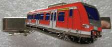 Krawattenklammer S-Bahn rot Zug Lok Eisenbahn Railway Tram Art. 8317