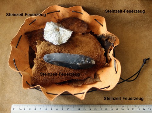 Steinzeit feuerzeug feuerstein - feuerzeug,