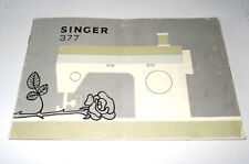 Singer 377 Bedienungsanleitung für Nähmaschine mit 43 Seiten Deutsch 173201-003