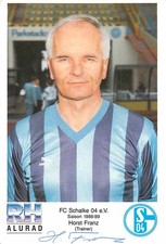 Horst Franz FC Schalke 04 Trainer Autogrammkarte Saison 1988/89