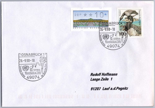 Sonderstempel osnabrück 1998 - sonderstempel,