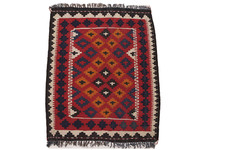 100x80 cm handgewebte orient Teppich Afghan Nomaden kelim Afghanistan kilim N.12