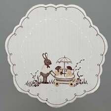 Osterdecke rund Osterhase mit