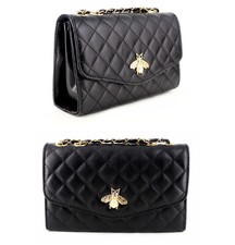 Kleine schwarze Schultertasche