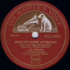 ♫ 10" 1939 Lale Andersen