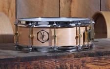 Noble & Cooley 14x4.5" Zoll  Solid Snare Drum Beech Natural One Piece USA Buche