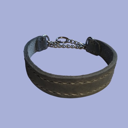 Fettlederhalsband mit zugstopp - fettlederhalsband,