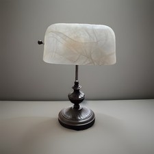 Bankers Lamp Cast Metal Bronze