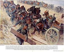 A.Hoffmann Kriegsmaler * War Artist * 1.WK Österreich-ungarische Feldbatterien..