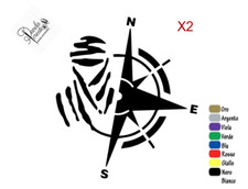 Set 2 Aufkleber Dakar Pink Von Venti Vinyl Dekorativ Tuning Auto Motorrad