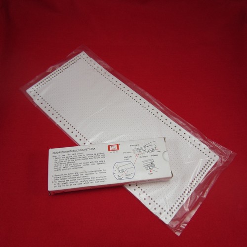 Neu set lochkartenzange - neu,