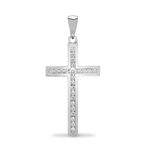 Kreuz anhänger weißgold - anhänger, 9