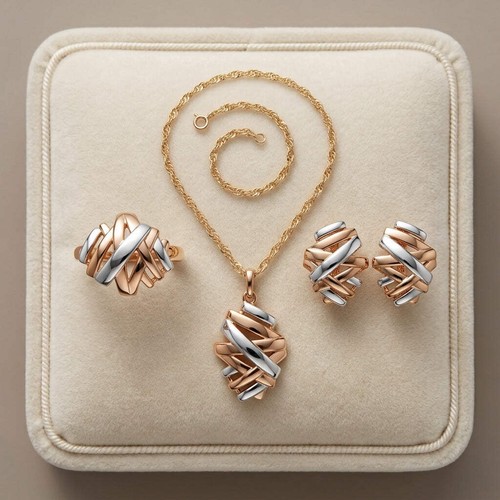 Schmuckset kreuz zirkon ring - schmuckset,
