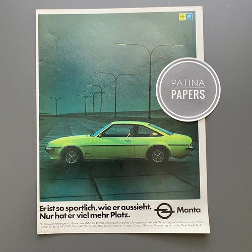 1978 opel manta coupe - 1978,