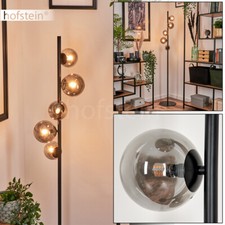 Steh Leuchte Glas rauchfarben