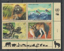 UNO Vienna Gefährdete Arten Endangered Species Les espèces menacées 1999