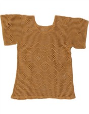 Vintage Damen Korsett Top UK 8 Small Braun DM36