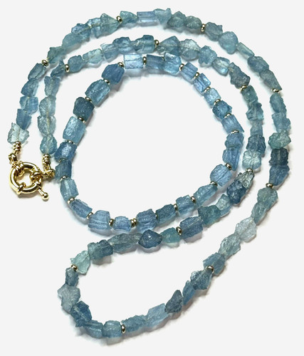 Set kette armband - kette, aquamarin