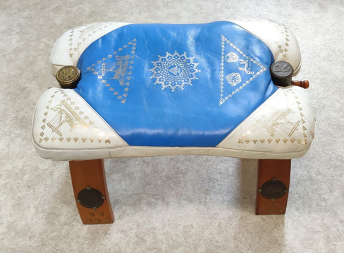 Marokkanischer hocker leder - marokkanischer,
