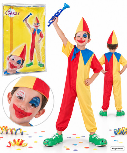 César clown kostüm - clown,