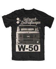 IFA W 50 T-Shirt Schwarz  S - 5XL  LKW Ostalgie Retro L60 Ludwigsfelde DDR LPG