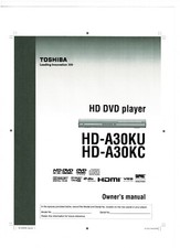 Toshiba Bedienungsanleitung user manual für HD - A 30 KU/KC  Copy