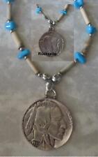 Halskette Necklace Indianer Indian Coin Buffalo Western Indianerschmuck