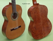 4/4 Spanische Konzert-Gitarre A. Ruben 1B HGL Left Handarbeit Zeder Bubinga Top!
