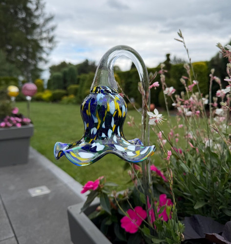 Glasblume gartenstecker cm - 50,