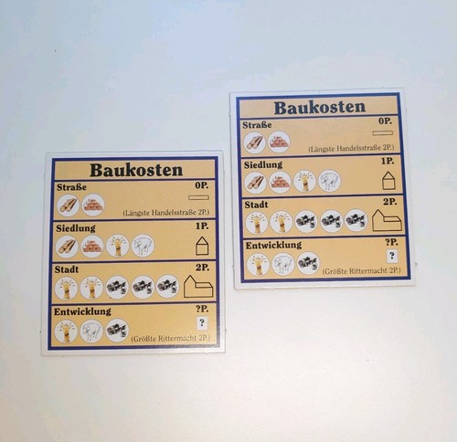 Siedler von catan baukosten - siedler,