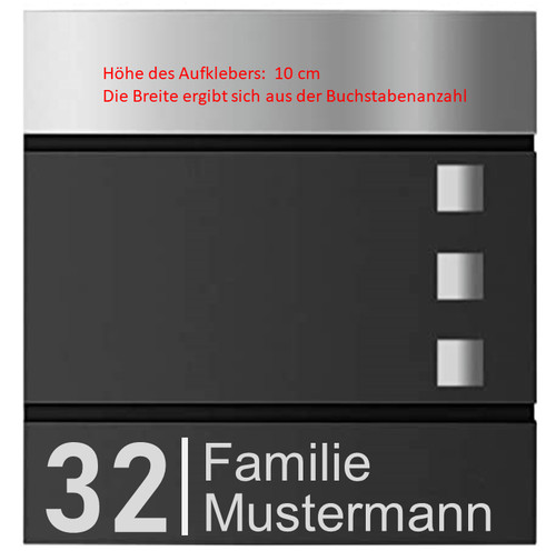 Aufkleber für briefkasten - für,