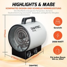 B-WARE  2000W Elektrischer