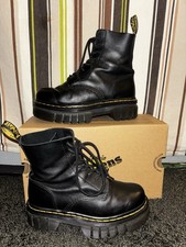 Doc Martens Audrick 8-EYE Boots, Black, Size 38