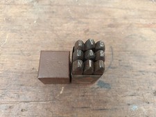 Antike Schlagzahlen 6 mm Oldtimer Rahmennummer Original RAR