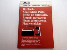 Audi 80 Audi Coupe 100 Avant 200 Blechteile Ersatzteilkatalog Bildkatalog 1981