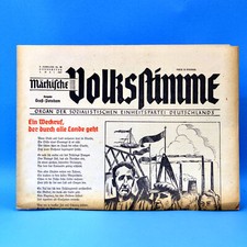 Märk. Volksstimme 01.05.1947 Geburtstag Hochzeit 1.5.1947 Tageszeitung 1. Mai
